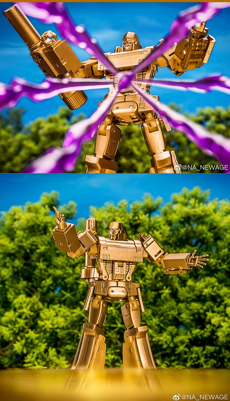 Трансформация NA Megatrons Laowei G1 Pocket War Металл Золотая Лагуна золотой кристалл прозрачная модель детские куклы игрушечные фигурки