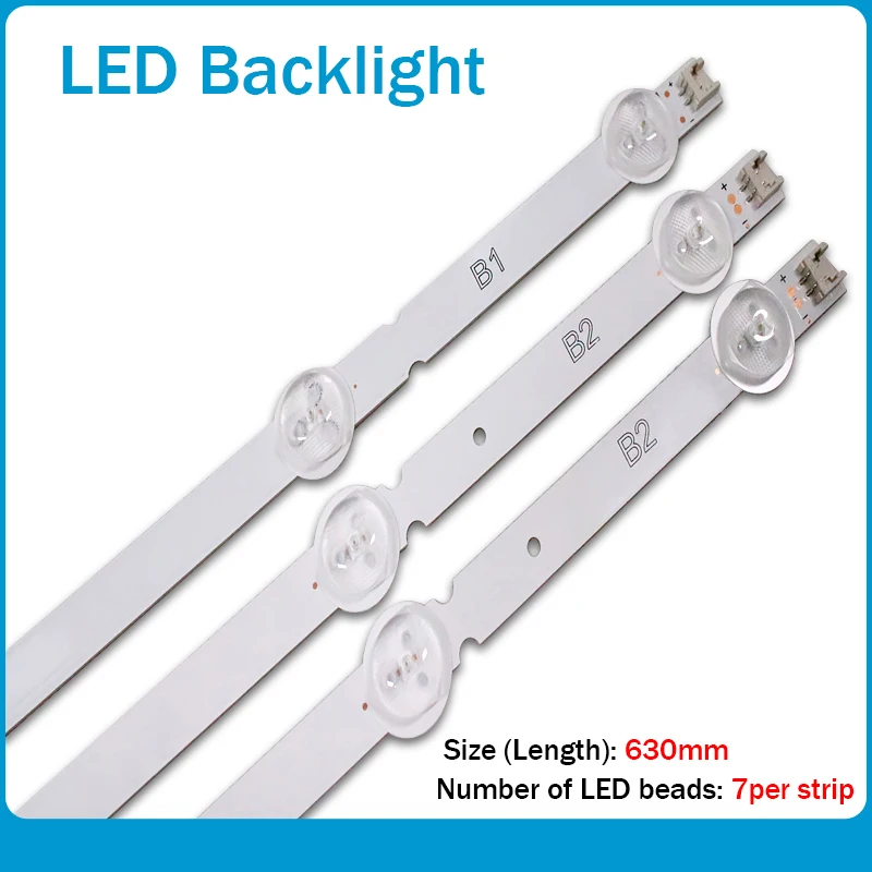 3 шт./компл. x светодиодный Подсветка для LG innotek 3" ТВ Панель B1/B2-Type V13 6916L-1437A/1438A 63 см 7-лампы