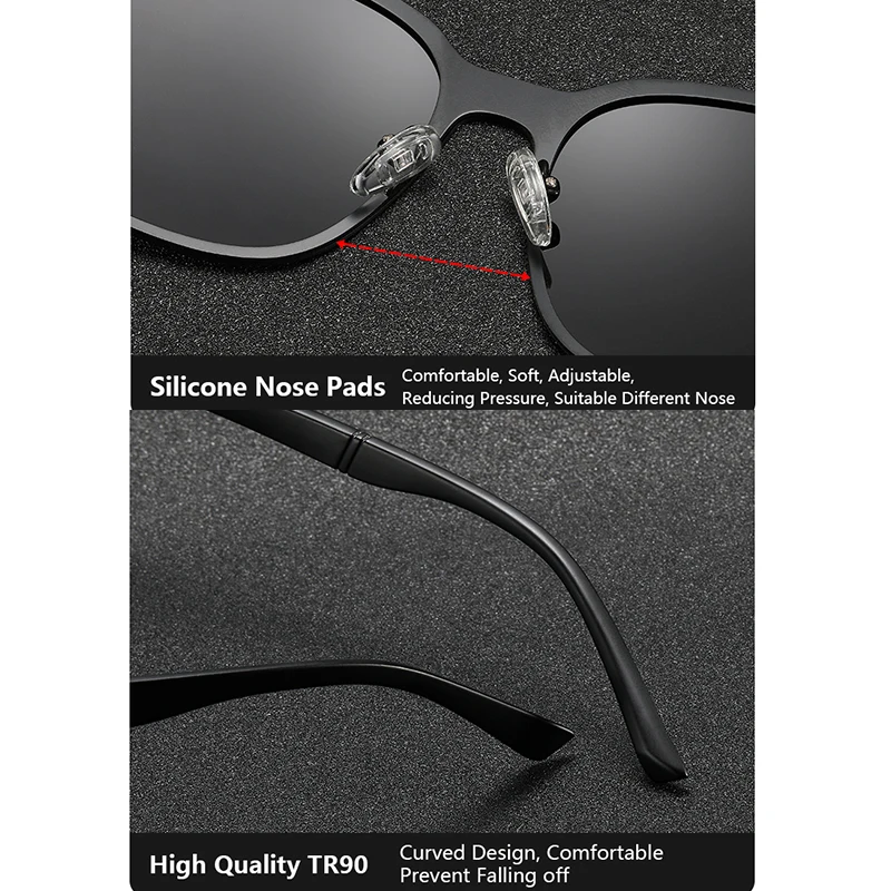 Женские Классические солнцезащитные очки KATELUO большие поляризационные с линзами