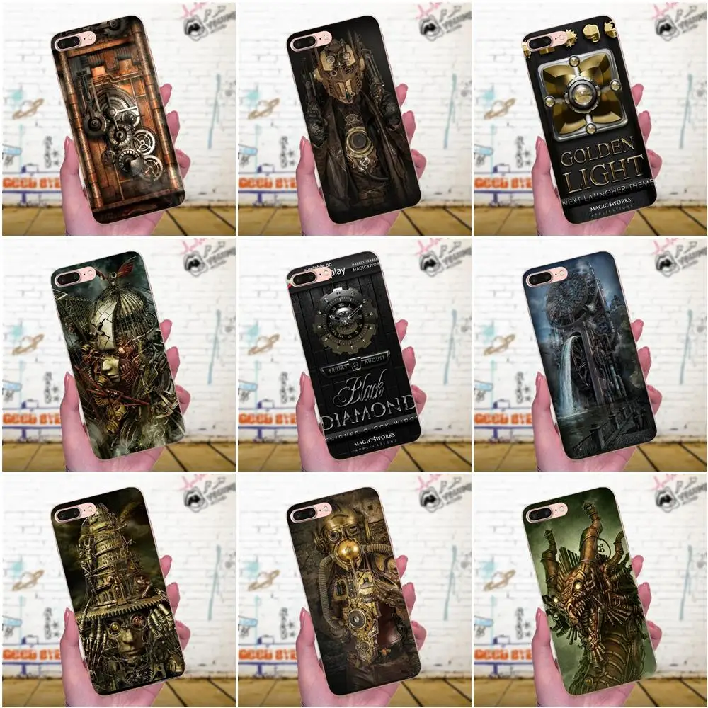 Для Huawei P7 Honor 4C 5A 5C 5X 6 6C 6A 6X 7 7X 8 9 V8 V10 Y3II Y5II Y6II G8 Play Lite мягкая модная стимпанк камера