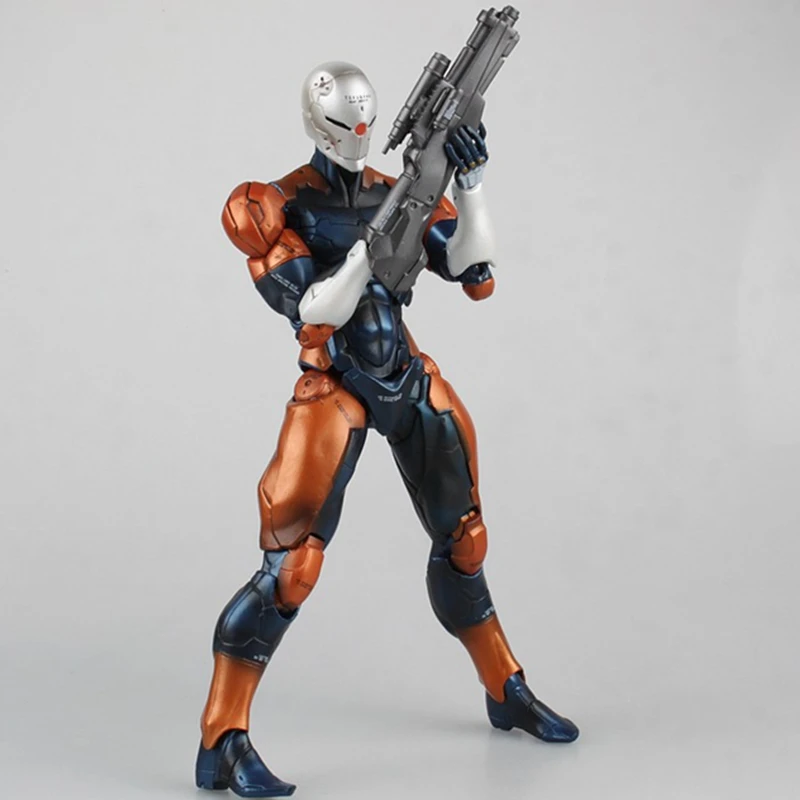 Игра Play Arts Kai фигурка металлическая Шестерня цельная киборг ниндзя Серая лиса ПВХ