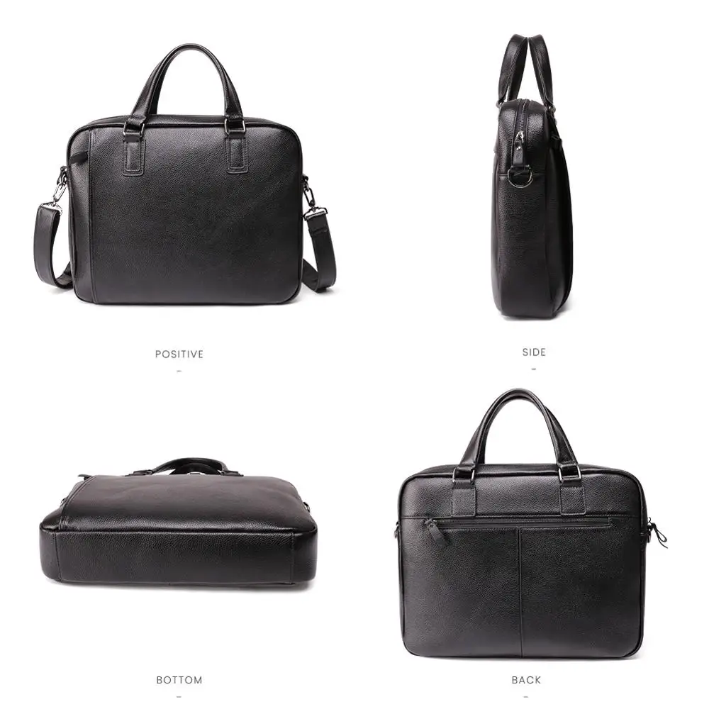 JOGUJOS мужской портфель из натуральной кожи Бизнес 15 6 &quotНоутбук офисная сумка