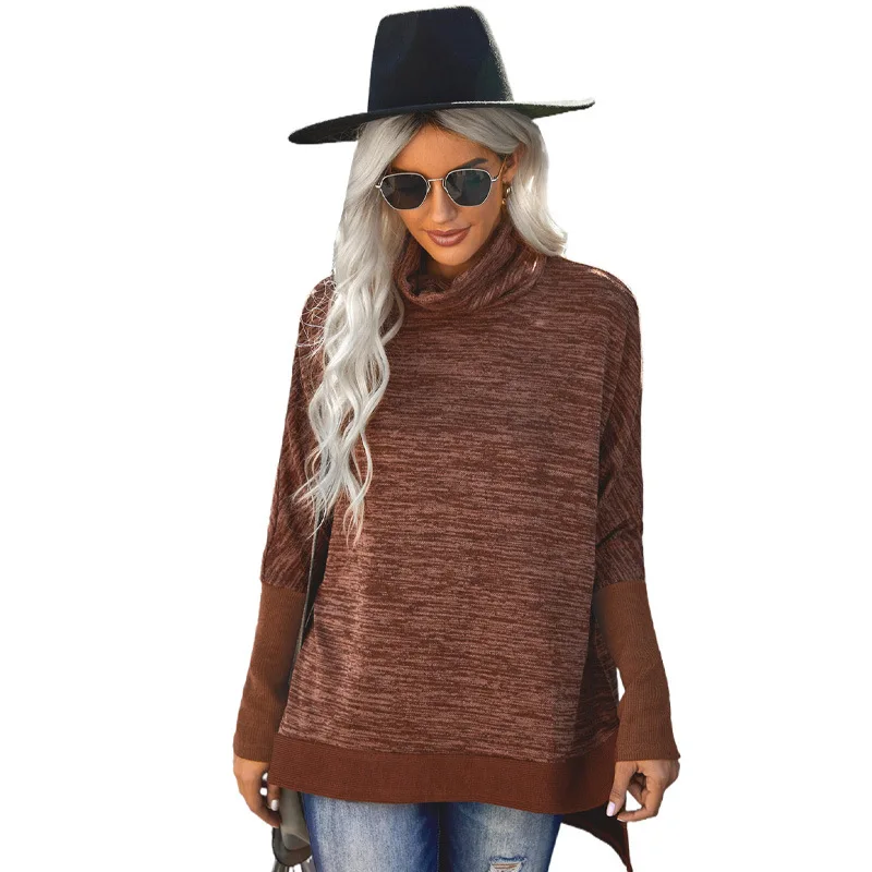 

Hoodie Women Pullover Sweatshirts Turtleneck Female Solid Color Hoodie Jacket Autumn Coat Soft Hoody
