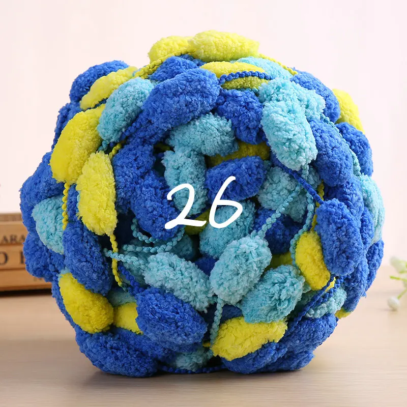 3 мяча * 130 г Толстая линия вязания крючком Цветущий шарф нить большой шарик