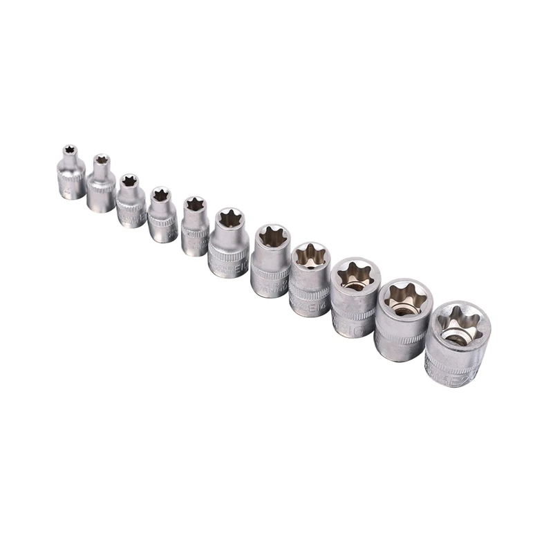 11 шт. женский E Torx Star Socket Set Rail E4 E20 внешний Torque Set| |