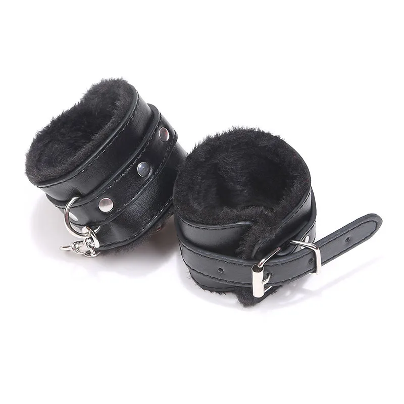 High quality PU leather cosplay plush fantazi Handcuffs for adult Gags &amp Practical Jokes toy fantezi Costume coser | Игрушки и хобби