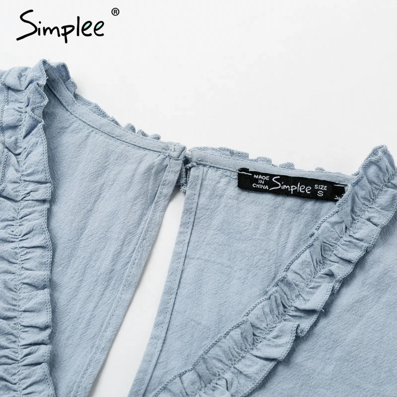 Женское летнее повседневное платье Simplee с коротким рукавом элегантное