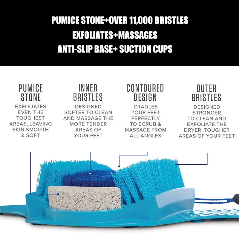 Пемза для отшелушивания ног массажный продукт мертвой кожи щетка чистки ступней