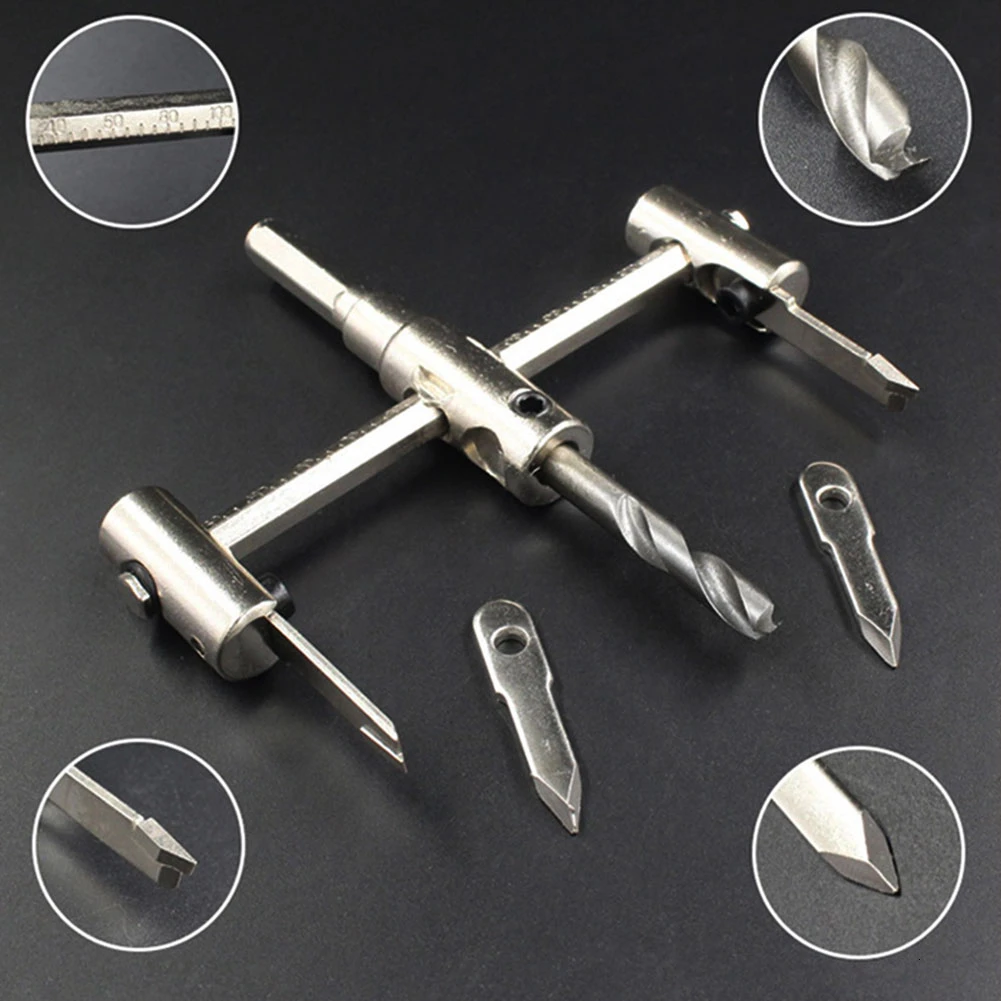 1 шт. Регулируемая металлическая деревянная кольцевая пила сверло Резак