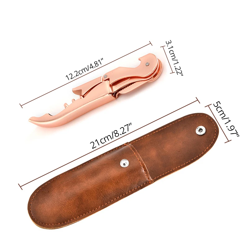 Штопор с двойной петлей Модернизированный сверхмощный штопор ножом для фольги и