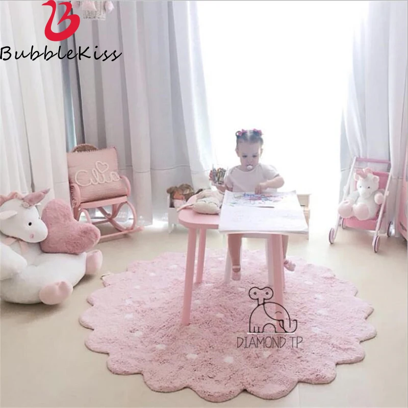 Хлопковые мягкие милые коврики Bubble Kiss для детской комнаты напольные ползания