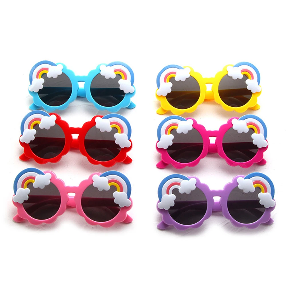С изображением мультипликационных персонажей для детей Радуга очки с круглой
