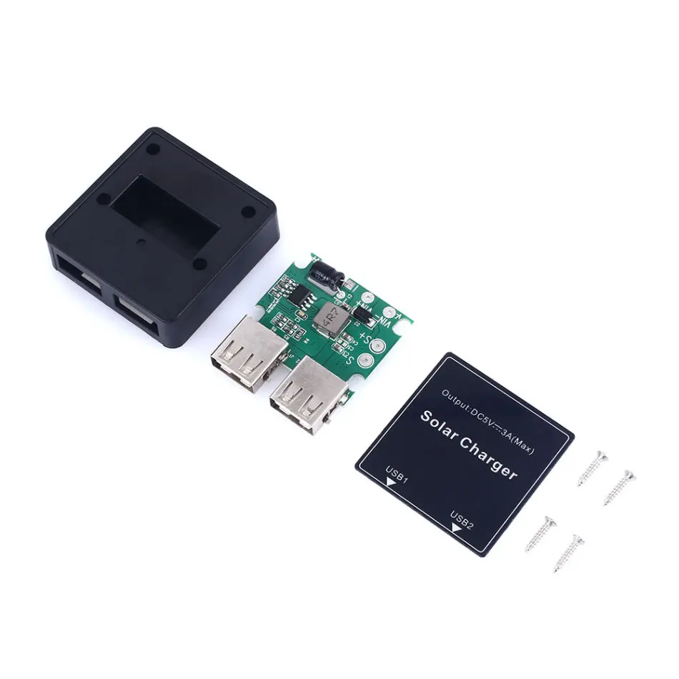 Двойное зарядное устройство USB 5 в 20 до В 3 А макс. регулятор для панели солнечных