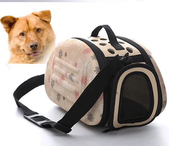 EVA Pet сумка портативный кошка пакет складной Pet Outpack набор для собаки; Домашние животные рюкзак - Цвет: Apricot S