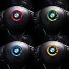 Автомобильная оплетка рулевого колеса отделкой круг, Цехин, Стикеры для BMW E61 E90 E82 E70 E71 E87 E88 E89 X5 X6 для 1 3 5 6 серии M3 M4 M5