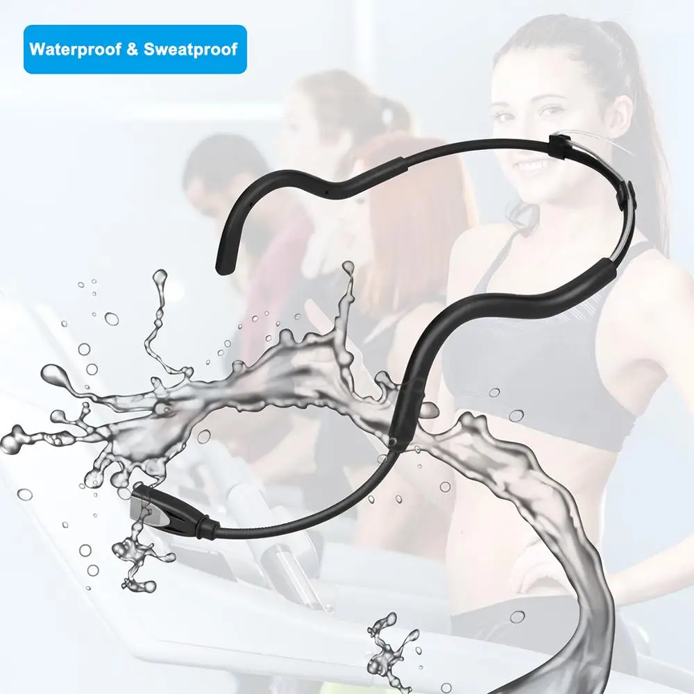 KIMAFUN 2 4G Беспроводная черная гарнитура Водонепроницаемая микрофонная система с