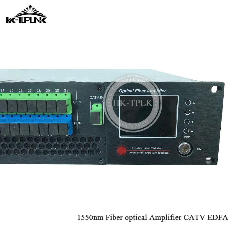 2U/80 Вт 32 порта 16/17dBm CATV EDFA 1550nm волоконно-оптический амплитfier WDM CATV EDFA SC/APC-SC/UPC разъем