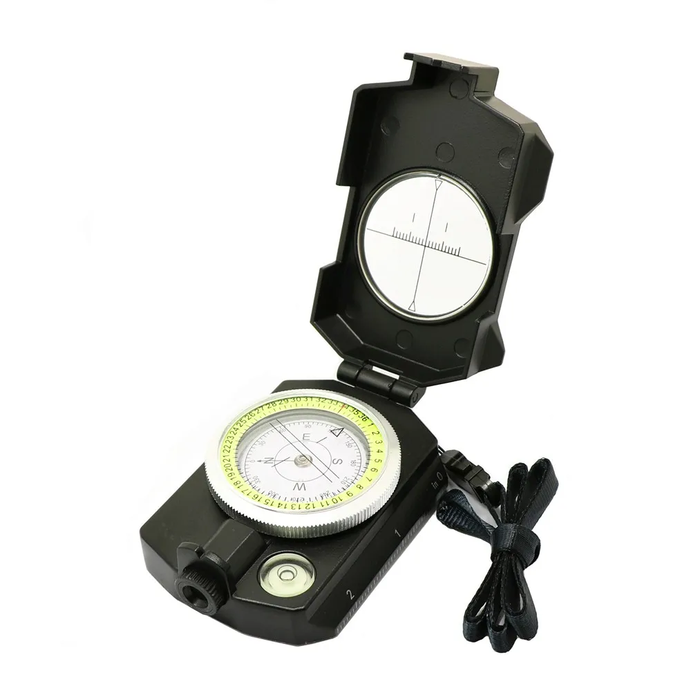 

New Professional Pocket Military Army Geology Compass For Outdoor Hiking Camping Fluorescent Light Positioning Plotting Level