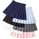Плиссированная теннисная юбка для девочек, короткое платье с завышенной талией и трусиками, облегающая школьная форма для девушек-чирлидеров, юбки для бадминтона