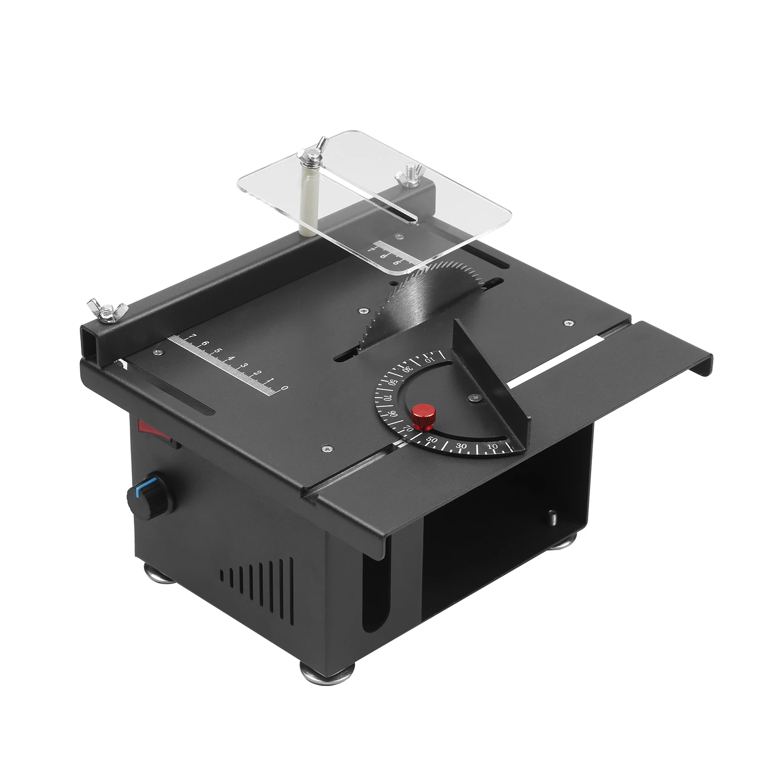 

KKmoon 895 200W Table Saw Desktop Electric Saw Cutter with Speed & Angle Adjustment 40MM Cutting Depth Liftable Blade Function