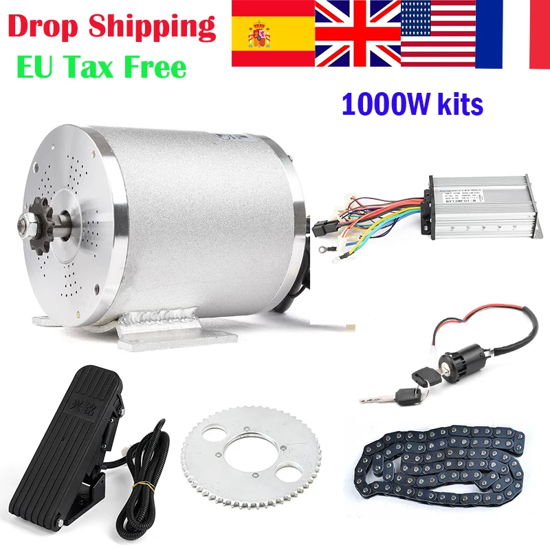 36 в 48 1000 Вт велосипедный электромотор Регулируемый Электрический велосипед