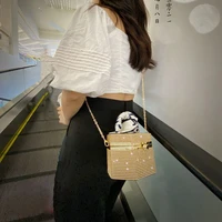 2021womenbags lady new female bag with lock acrylic one shoulder slanting cross bag student pocket purse female bag cosmetic bag