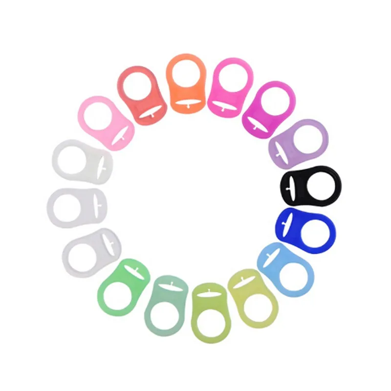 

5Pcs/pack Multi Colors Silicone Baby Dummy Pacifier Holder Clip Adapter For MAM Rings Chupeta Pacifier Clips For Newborns