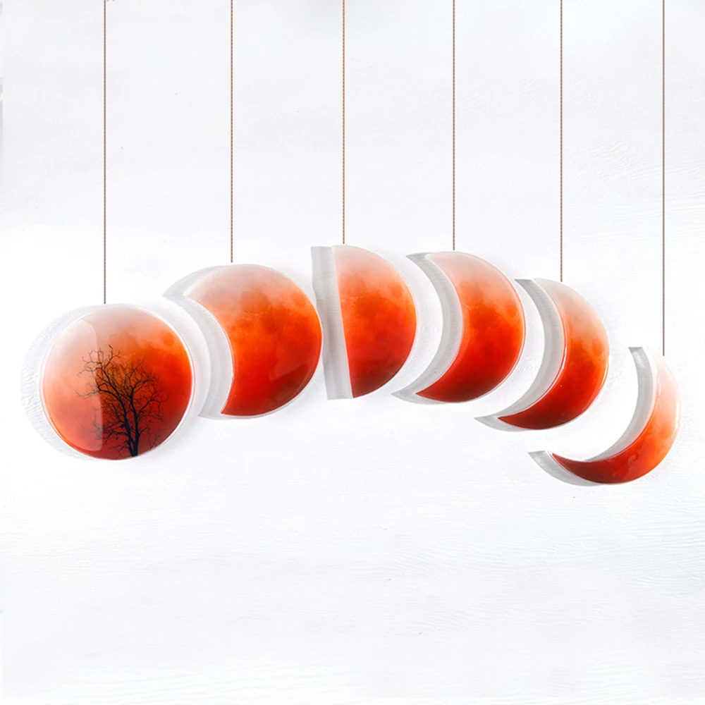 Лунное затмение DIY смолы ручной работы кристалл эпоксидная форма торта