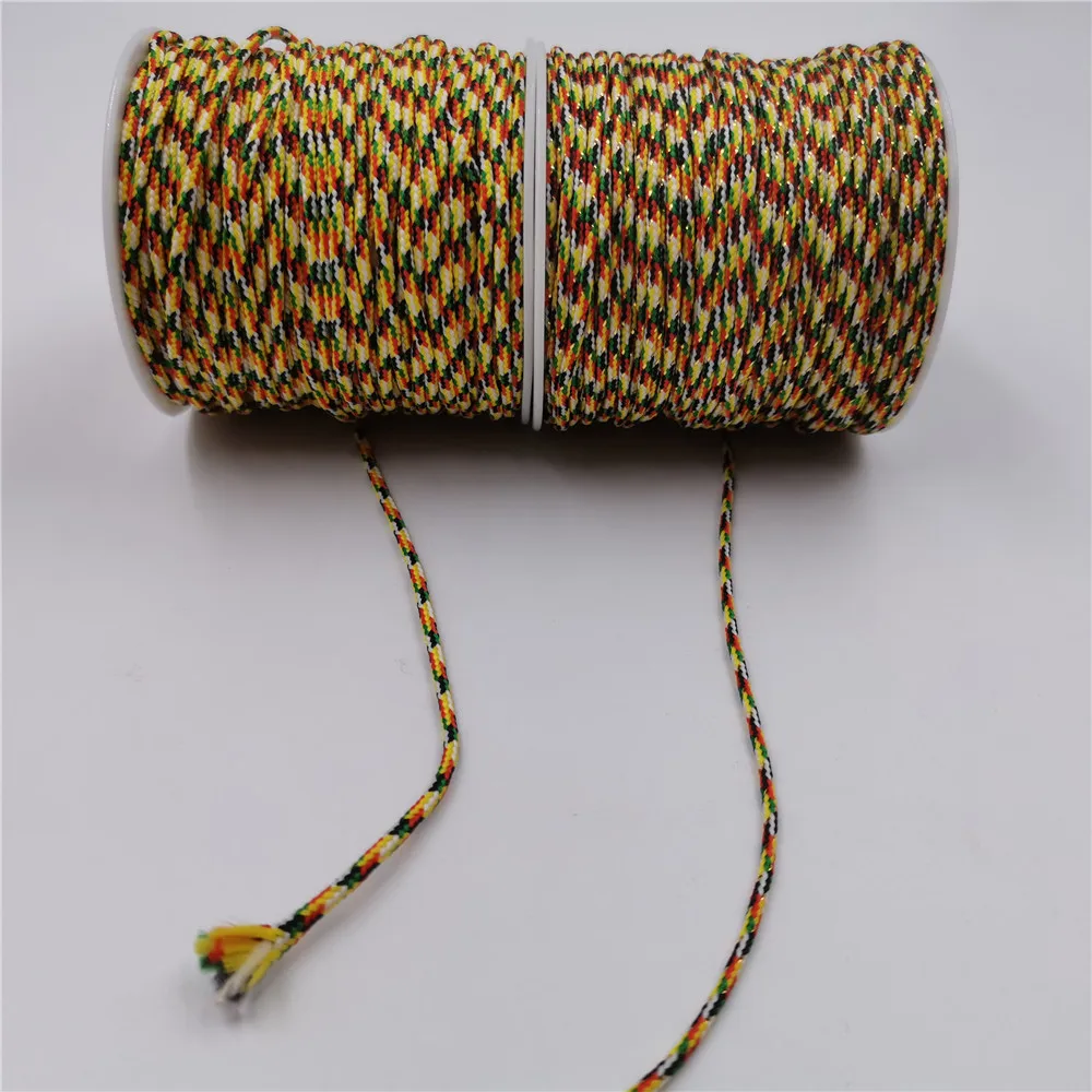 

20 м/рулон 2,5 мм нейлоновый шнур нить китайский узел макраме шнур плетеный браслет строка DIY кисточки вышивка бисером нити