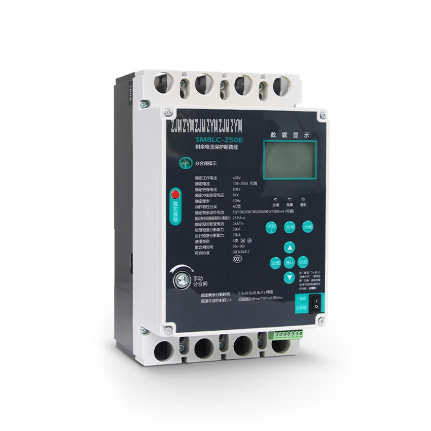 

SM8LC-125E SM8LC-250E Three-Phase Intelligent Automatic Circuit Breaker Switch Leakage Under-Voltage Protector Protective Device