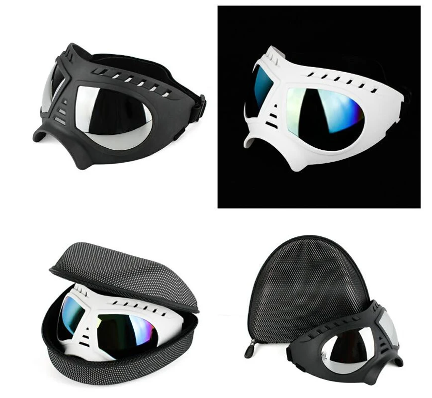 

Dog Glasses - Medium and Large Dog Pet Sunglasses Windproof and Snowproof Pet Glasses for Outdoor Driving and Riding Pet Goggles