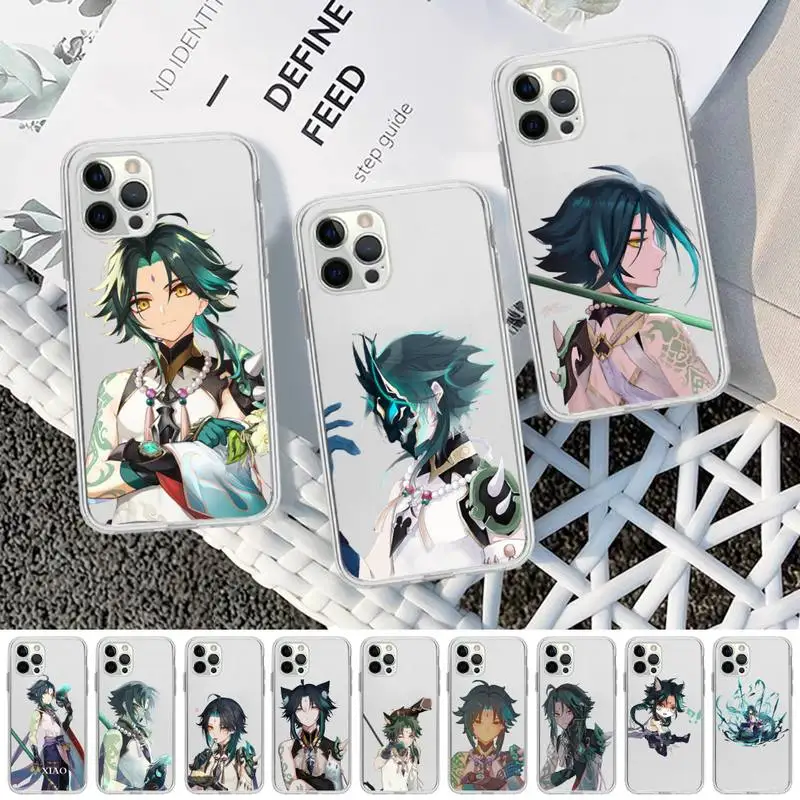 

Xiao Genshin Impact Phone Case for iPhone 13 12 mini 11 pro Xs max Xr X 8 7 6 6s Plus 5s cover