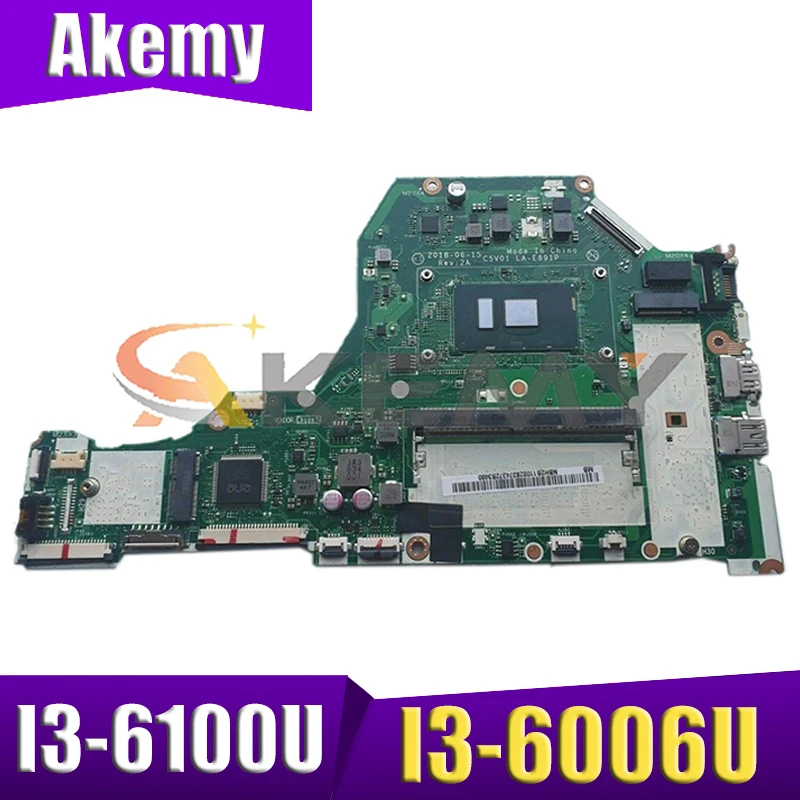

For Acer Aspire A315-51G A515-51G A517-51G A615-51G Laptop motherboard C5V01 LA-E891P W/ I3-6006U/6100U 4GB-RAM 100% Fully Test