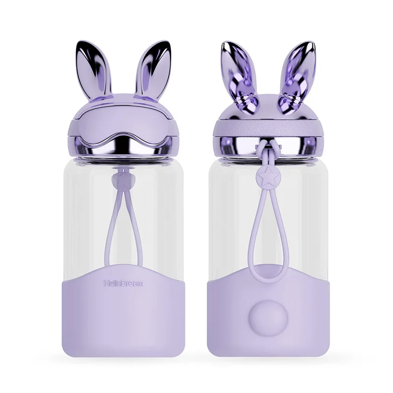 purple 340ml Креативная кружка с мультяшным животным, микро пейзаж, банка, молоко, чай, кофе, кружка 400 мл, высокая емкость, офисные керамические чашки, красивые подарки - Цвет: purple 340ml