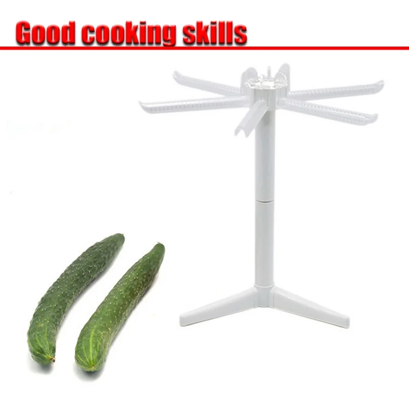 Сушилка белая Складная с 5 ручками кронштейн для сушки спагетти-пасты съемная