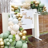 152pcs bean green latex balloons garland arch kit baby shower wedding jungle birthday party decorations kids helium balloon arch