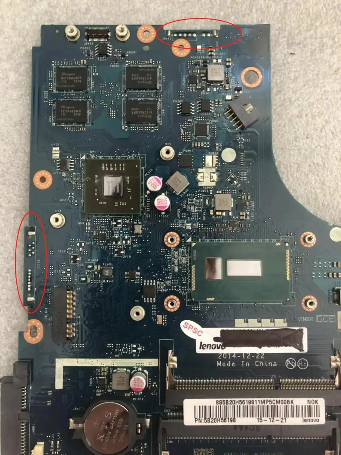 Применимо к B50 70 ноутбук материнская плата I7 5500U VGA(2G) номер LA B091P FRU