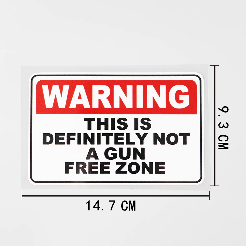 Автомобильная наклейка YJZT 14 7 см × 9 3 предупреждение это определенно не пистолет с