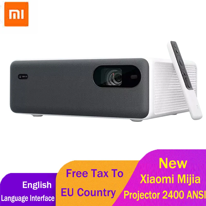 Лазерный проектор Xiaomi Mijia 1080P Full HD 2400 ANSI люменов Android Wifi Bluetooth ALDP домашний кинотеатр