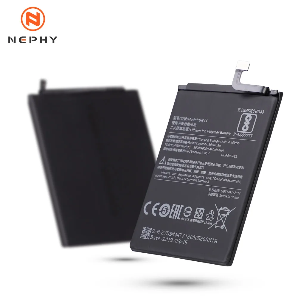 New Nephy Original Battery BN44 For Xiaomi Redmi 5 Plus Batteries Mobile Phone Replacement Accumulator Free Tools In Stock Track | Мобильные