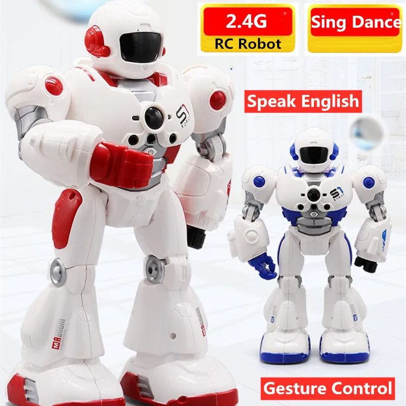 

Remote Control Intelligent Smart RC Robot Can Singing Walking Dancing Gesture Sensor Programming Battle Mechanical Police Robots