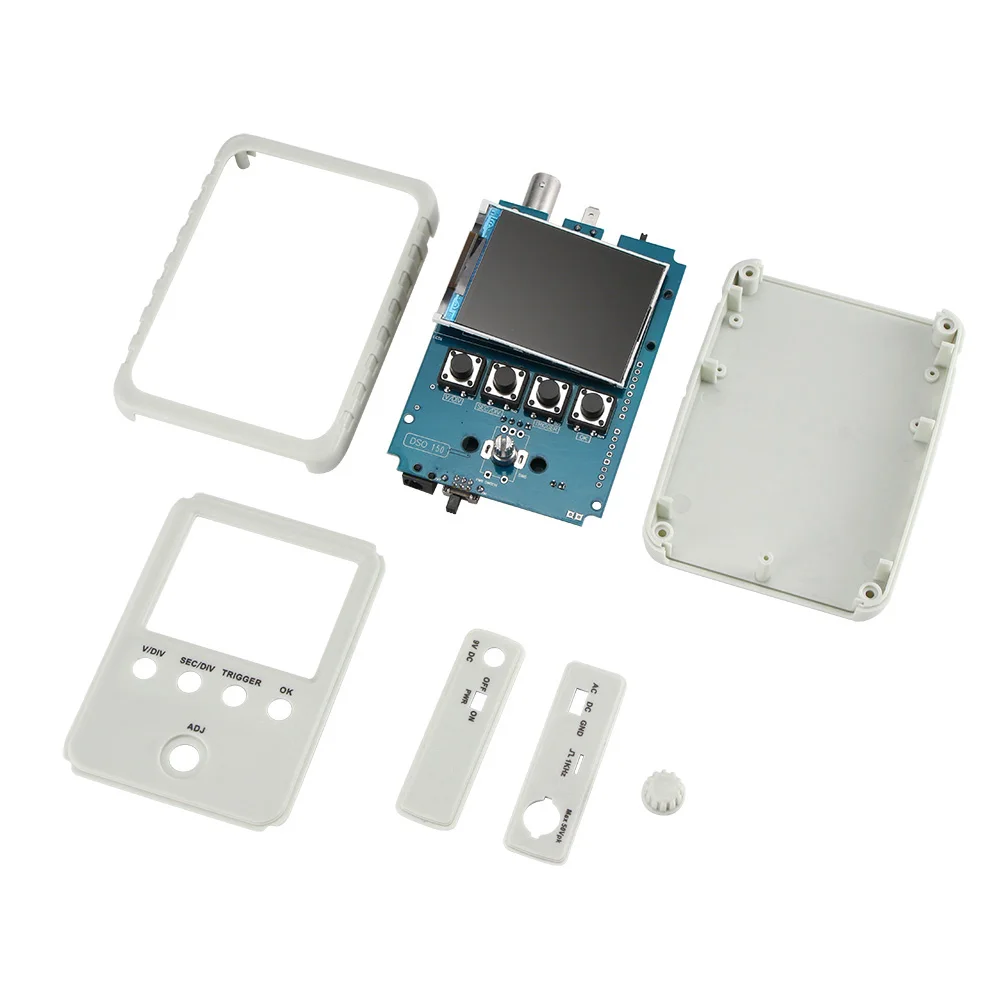 Полностью Собранный Tech 15001K DIY цифровой осциллограф комплект с корпусом чехол-коробка