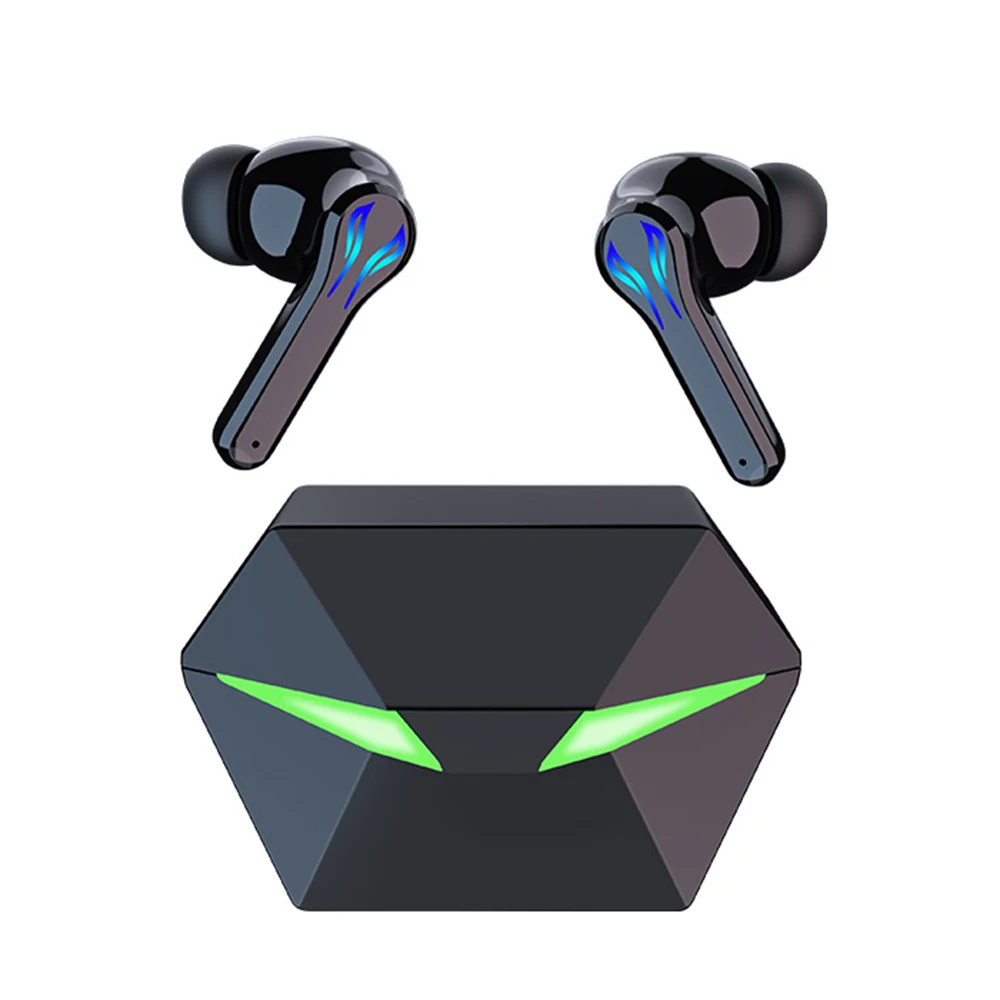 

TWS наушники Bluetooth беспроводные наушники игровой режим без задержки светодиодная подсветка подавление гарнитуры для геймеров