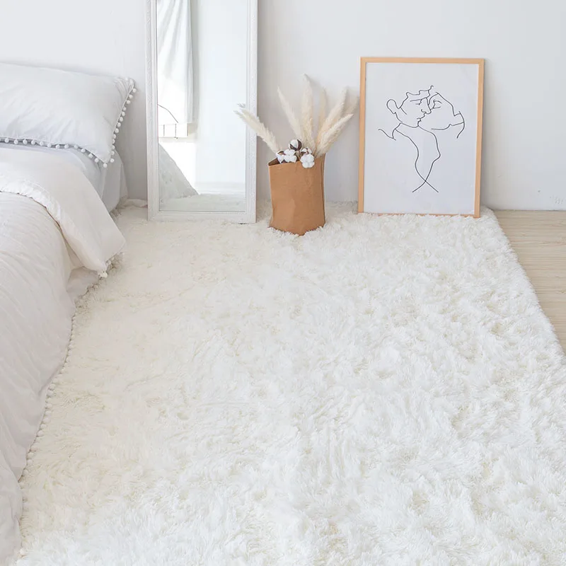 

Bedroom carpet, bay window, bed side carpet, bed front thick household solid Plush