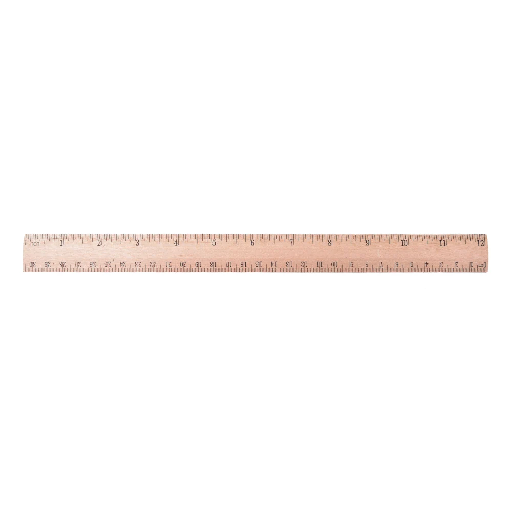 

15/20/30cm Wooden Ruler Learning&office Stationery Ruler Metric Rule Precision Double Sided Measuring Tool