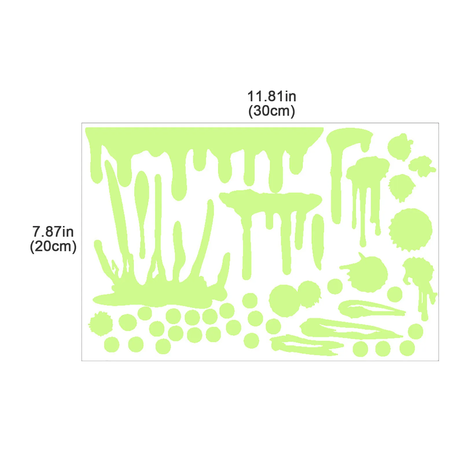 Светящаяся кровь для Хэллоуина флуоресцентные страшные наклейки на окна сделай