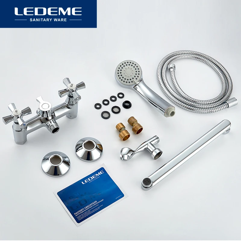 LEDEME Смеситель для ванны с длинным изливом 300мм. латунь Цвет: хром L2590 |