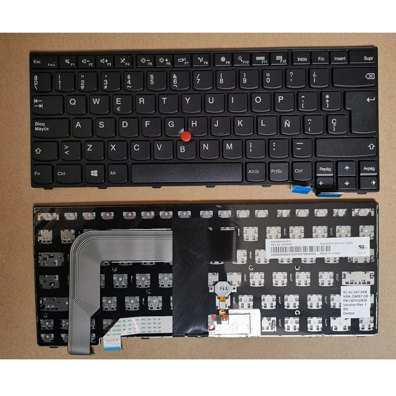 

NEW FOR Lenovo T460S T470S Spanish Sp Laptop Keyboard Teclados