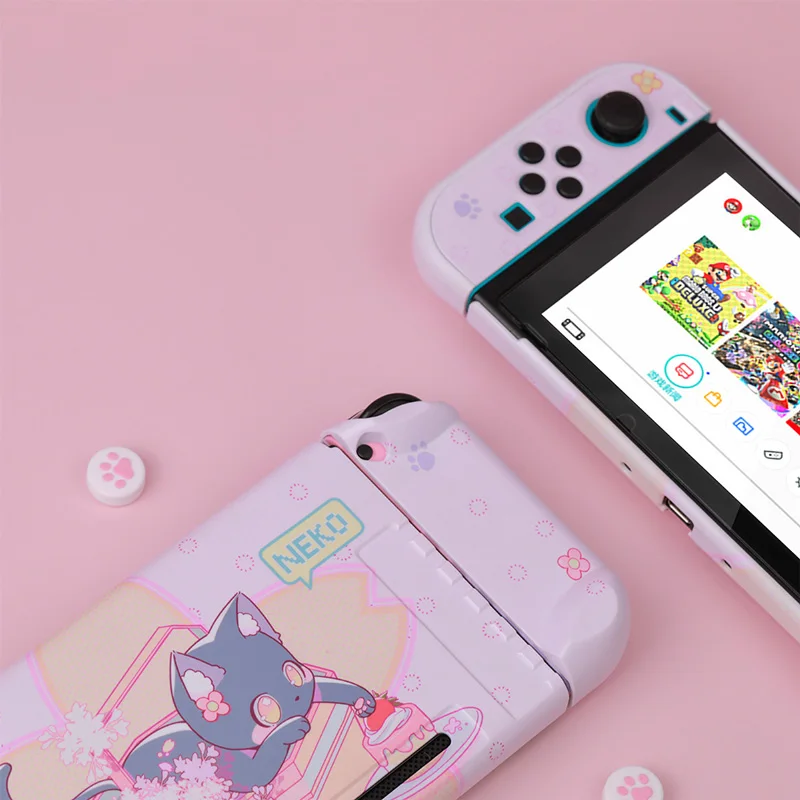 Защитный чехол для игровой консоли Nintendo Switch розовый | Электроника