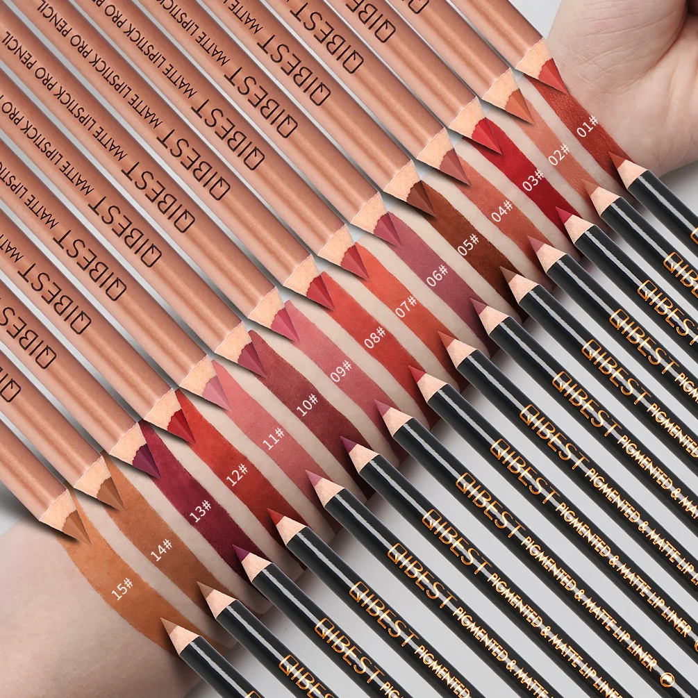 Набор водостойких карандашей для губ 15 цветов | Красота и здоровье